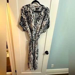 Patterned shirtdress